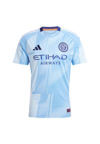 Adidas - Koszulka New York City FC Home. Kolor: niebieski. Materiał: materiał