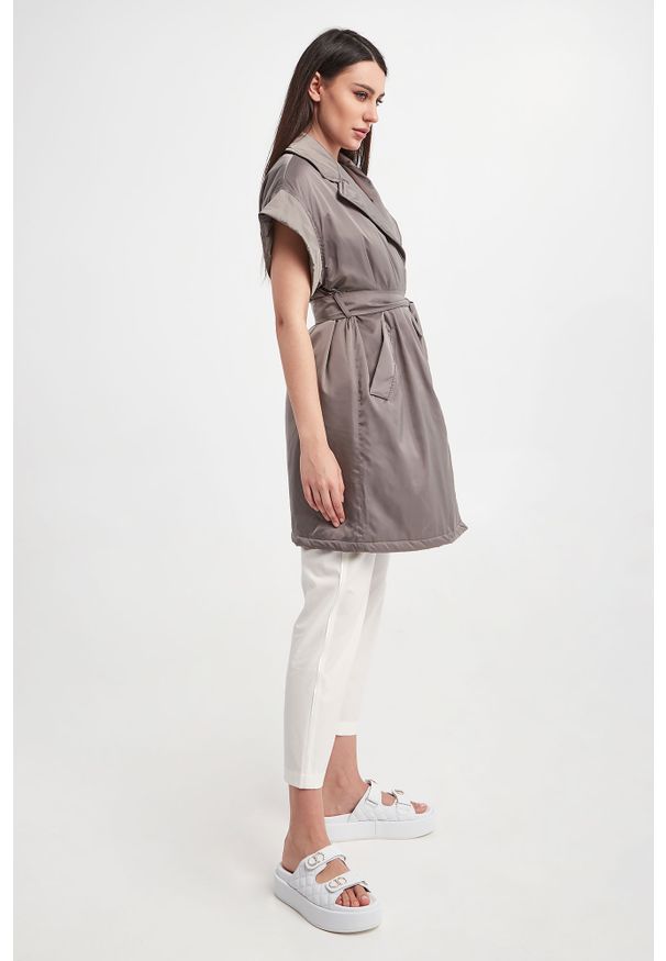 Marella - Kamizelka Oidio MARELLA MONOCHROME. Materiał: materiał. Długość: długie. Styl: klasyczny