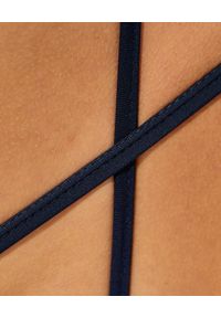 GIRLFRIEND COLLECTIVE - Niebieski top Topanga Midnight. Kolor: niebieski. Materiał: poliester, tkanina. Długość rękawa: na ramiączkach. Wzór: ze splotem #5