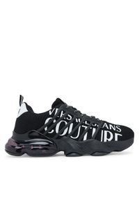Versace Jeans Couture Sneakersy 79YA3SU1 ZSC93 899 Czarny. Kolor: czarny. Materiał: materiał
