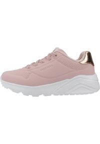 skechers - Tenisówki Skechers Model Uno Lite-metallic Mo Kolor Rose. Kolor: różowy. Materiał: syntetyk, tkanina, materiał