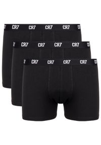 Cristiano Ronaldo CR7 Komplet bokserek Basic Trunk 3-Pack 8100-49-900 Czarny. Kolor: czarny. Materiał: bawełna #1