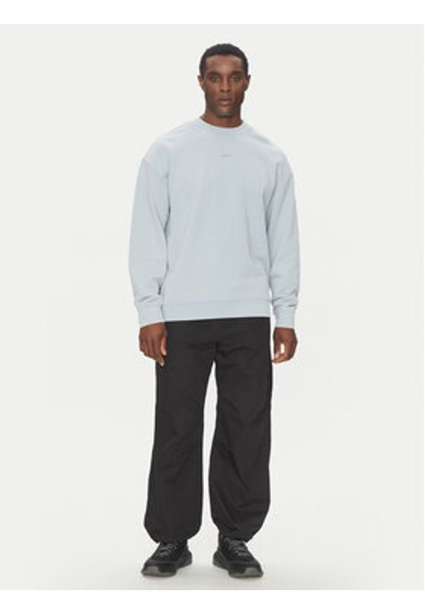 Hugo - HUGO Bluza Dopaly 50540920 Niebieski Relaxed Fit. Kolor: niebieski. Materiał: bawełna