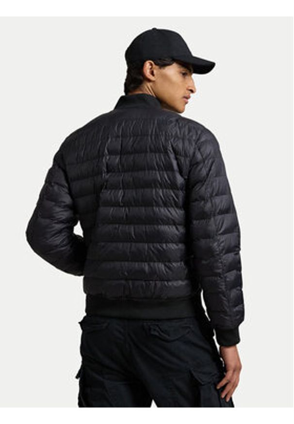 Polo Ralph Lauren Kurtka bomber 710949961002 Czarny Regular Fit. Typ kołnierza: polo. Kolor: czarny. Materiał: syntetyk