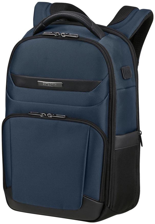 Samsonite 147140 1090 15.6'' PRO-DLX 6 niebieski. Kolor: niebieski. Materiał: skóra, materiał. Wzór: kolorowy. Styl: elegancki, biznesowy