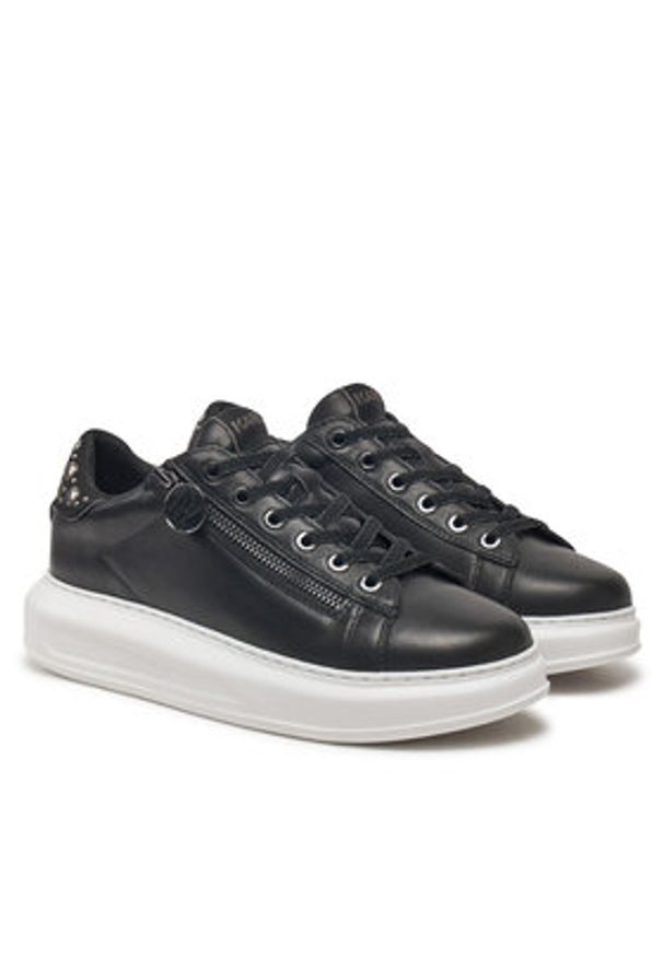 Karl Lagerfeld - KARL LAGERFELD Sneakersy Kapri KL62527F Czarny. Kolor: czarny. Materiał: skóra