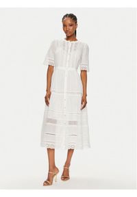 GAP - Gap Sukienka letnia 880287-02 Biały Regular Fit. Kolor: biały. Materiał: bawełna. Sezon: lato #1