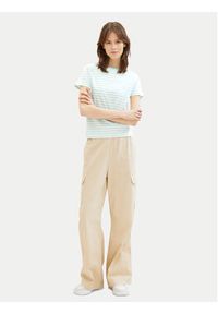 Tom Tailor Denim T-Shirt 1035867 Zielony Boxy Fit. Kolor: zielony. Materiał: bawełna #4