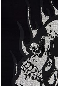 Philipp Plein - PHILIPP PLEIN T-shirt z czaszką w płomieniach. Kolor: czarny #2