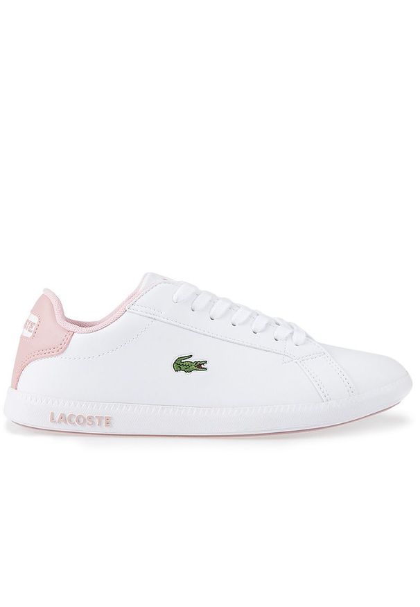 Buty Lacoste Graduate 0721 1 SUJ 741SUJ0006-1Y9 - białe. Kolor: biały. Materiał: skóra ekologiczna. Szerokość cholewki: normalna