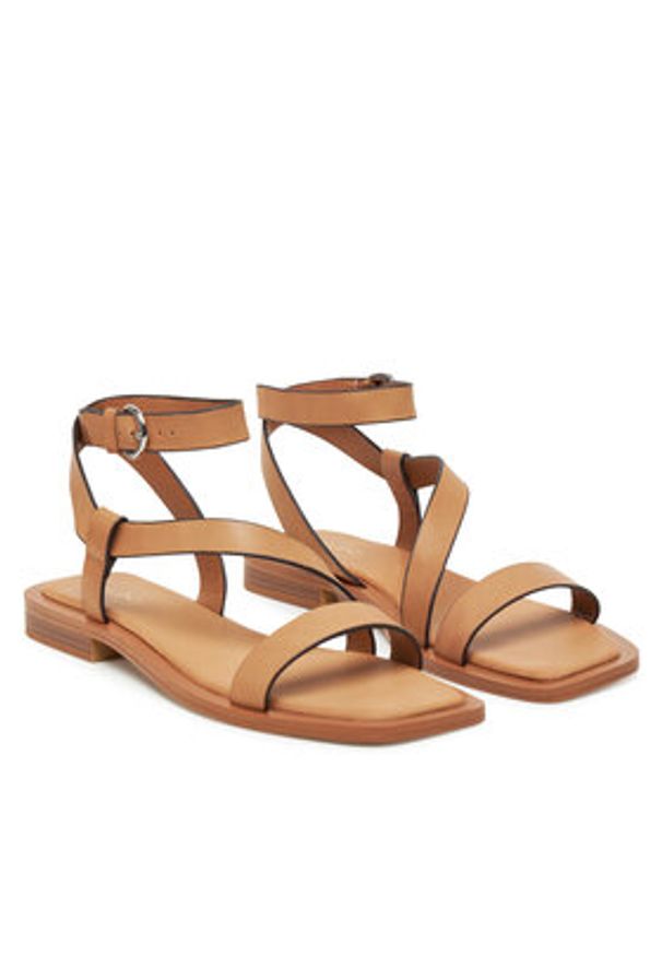 Aldo Sandały Grugar 13966799 Brązowy. Kolor: brązowy. Materiał: skóra