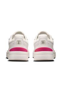 On - ON The Roger Advantage White | Pink Sneakersy damskie. Okazja: na co dzień, na spacer. Kolor: biały. Materiał: skóra. Szerokość cholewki: normalna. Sport: tenis, turystyka piesza #4