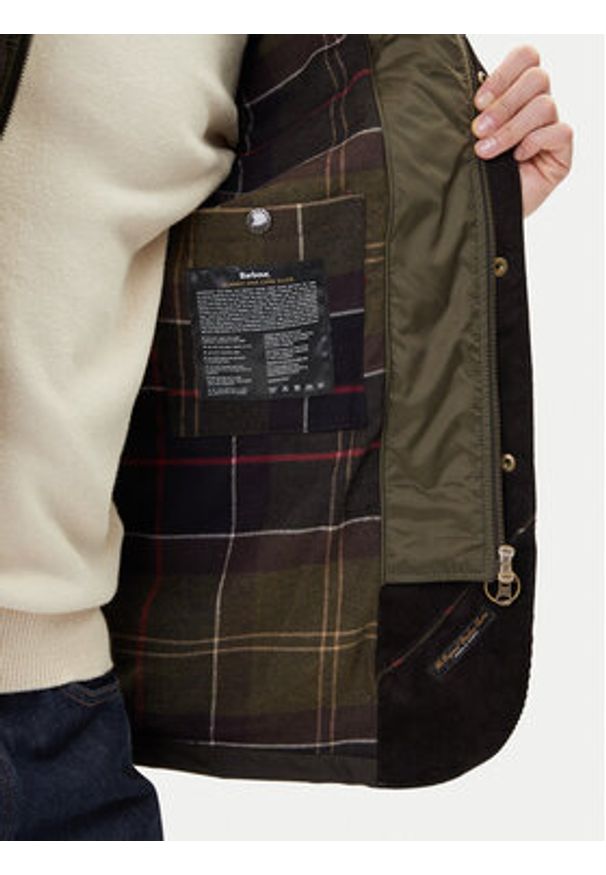 Barbour Kurtka przejściowa Ogston MWX0700OL51 Zielony Regular Fit. Kolor: zielony. Materiał: bawełna
