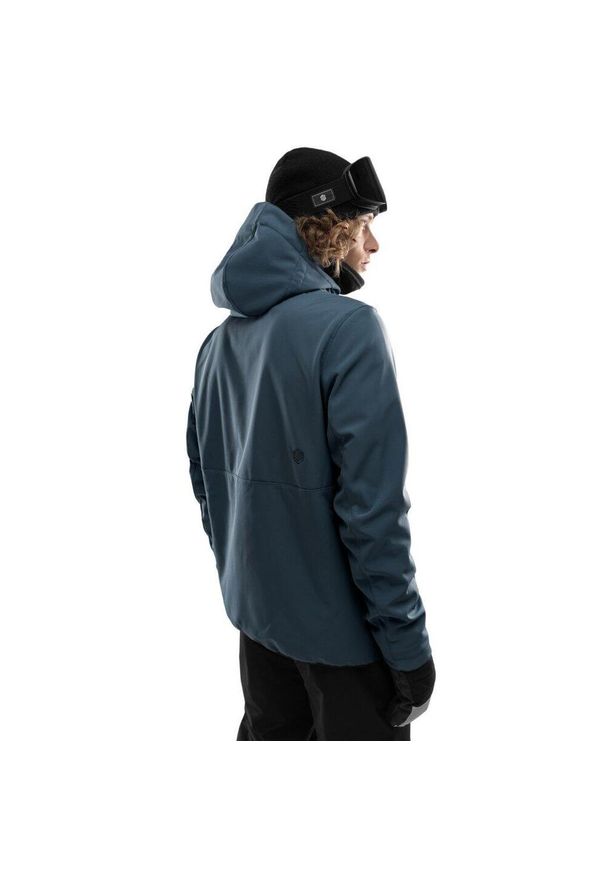 SIROKO - Męska kurtka snowboardowa Sporty zimowe Siroko W2 Monsoon. Kolor: niebieski. Materiał: softshell, materiał. Sezon: zima. Styl: sportowy