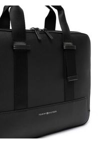 TOMMY HILFIGER - Tommy Hilfiger Torba na laptopa Th Modern Computer Bag AM0AM13637 Czarny. Kolor: czarny. Materiał: skóra