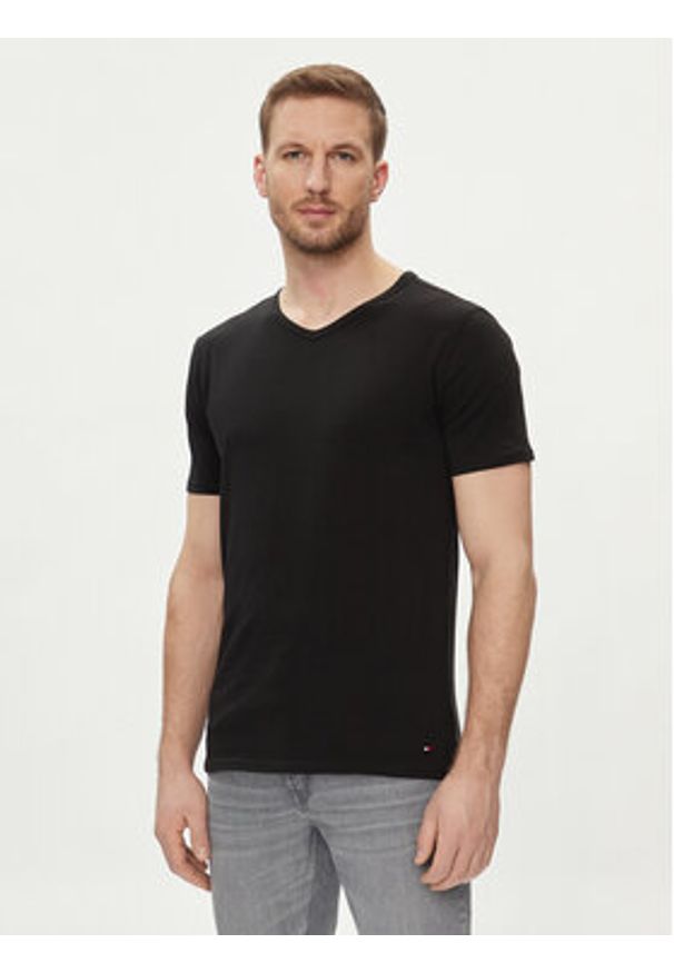 TOMMY HILFIGER - Tommy Hilfiger Komplet t-shirtów UM0UM03137 Czarny Regular Fit. Kolor: czarny. Materiał: bawełna