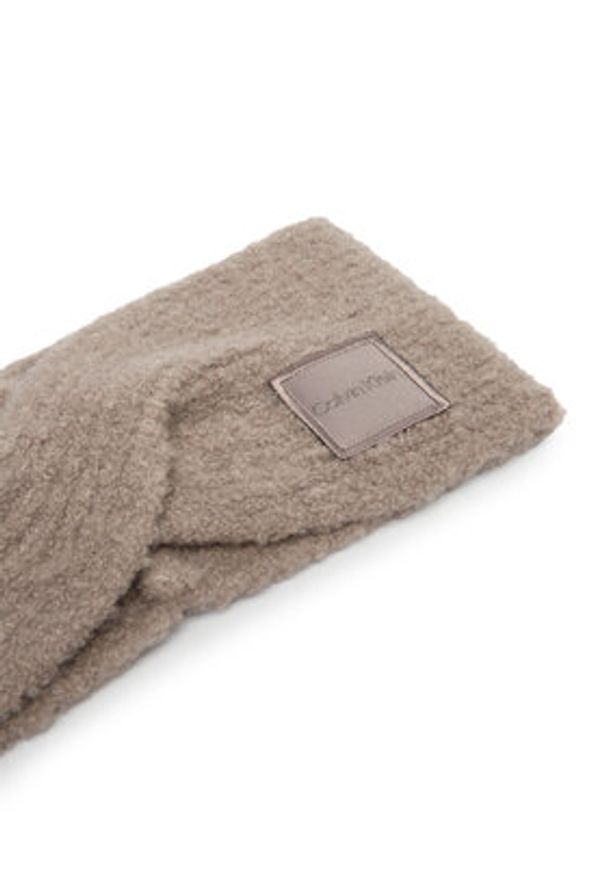 Calvin Klein Opaska materiałowa Modern Patch K60K612694 Beżowy. Kolor: beżowy. Materiał: poliamid, nylon