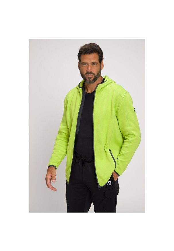 JAY-PI - Męska Sweter na polarze Odzież narciarska kaptur suwak. Kolekcja: plus size. Kolor: wielokolorowy, żółty, zielony. Materiał: poliester, materiał. Sezon: zima. Sport: narciarstwo