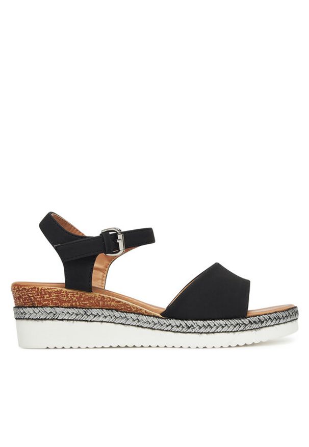 Clara Barson Espadryle WS2189-15 Czarny. Kolor: czarny. Materiał: materiał, syntetyk