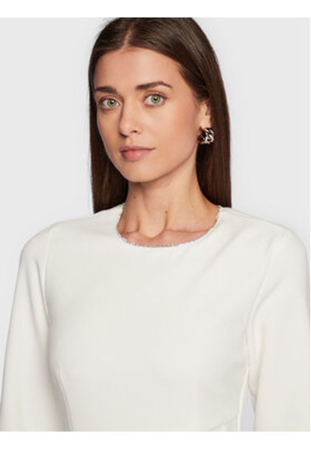 Silvian Heach Sukienka koktajlowa CVA22141VE Biały Slim Fit. Kolor: biały. Materiał: syntetyk. Styl: wizytowy