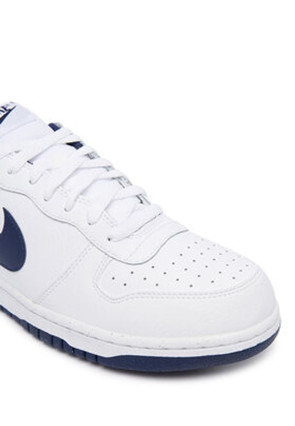 Nike Sneakersy Big Low 355152 Biały. Kolor: biały. Materiał: skóra