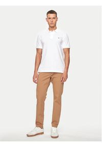 GANT - Gant Polo Shield 2220 Biały Slim Fit. Typ kołnierza: polo. Kolor: biały. Materiał: bawełna