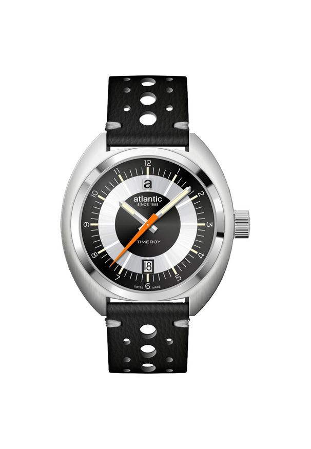 Atlantic - ATLANTIC PROMOCJA ZEGAREK Timeroy 70362.41.65. Materiał: skóra, materiał. Styl: klasyczny, elegancki