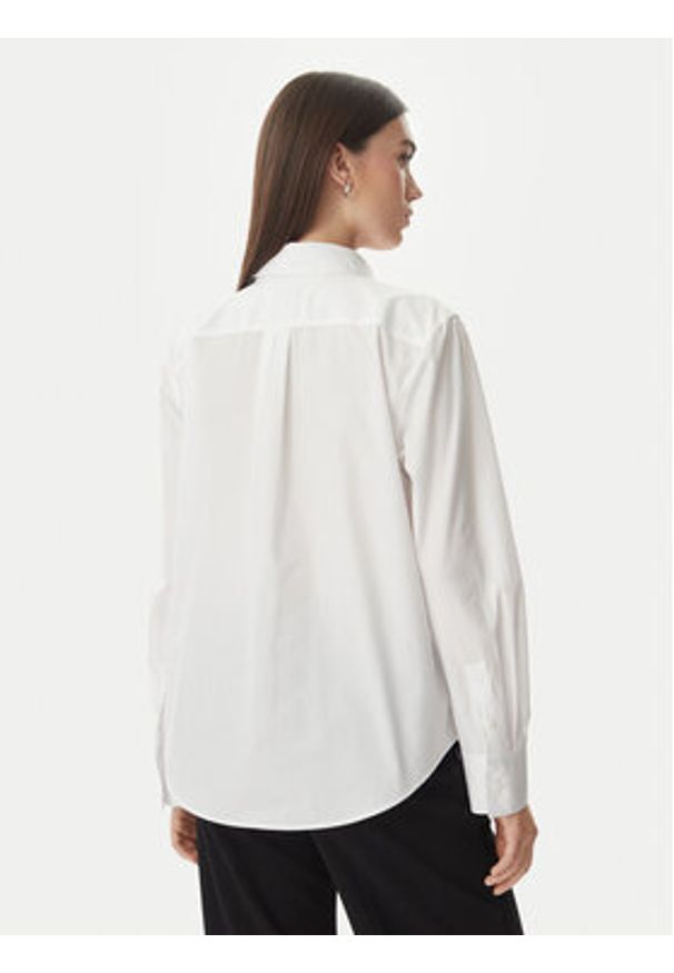 Calvin Klein Koszula LV044F136G Biały Regular Fit. Kolor: biały. Materiał: bawełna