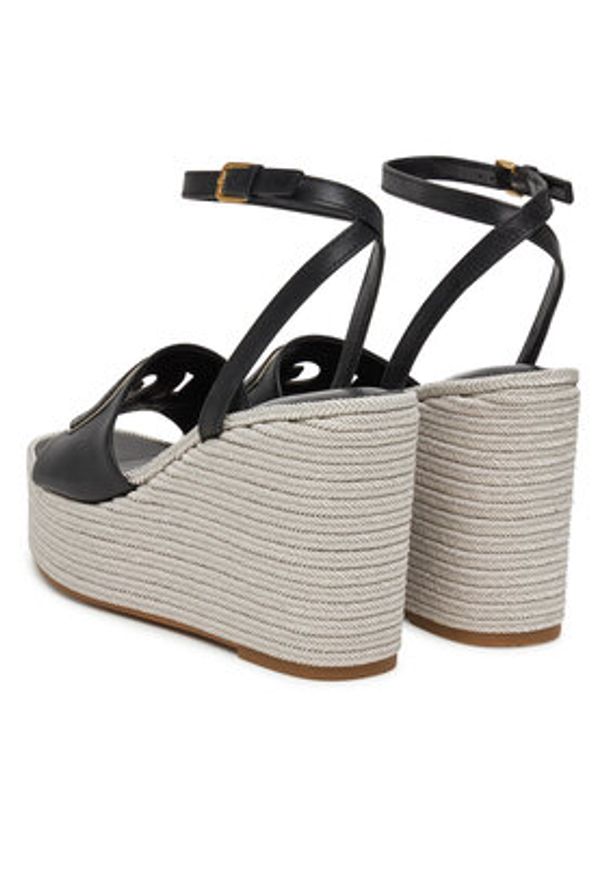 Guess Espadryle FLJTAN LEA04 Czarny. Kolor: czarny. Materiał: skóra