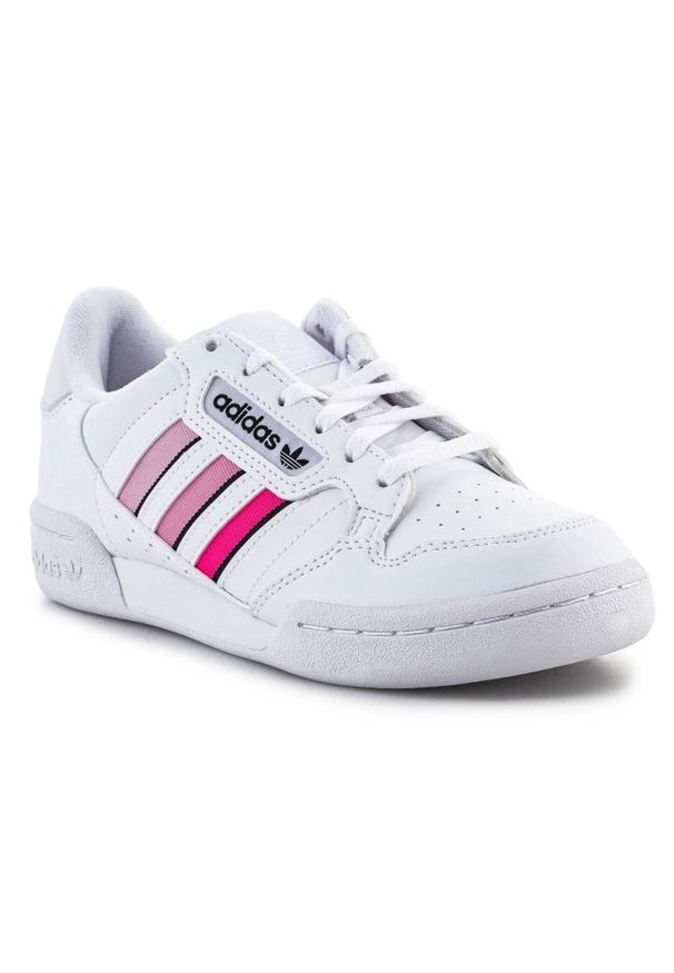 Adidas - Buty adidas Continental 80 Stripes Jr GZ7037 białe. Zapięcie: pasek. Kolor: biały. Materiał: materiał. Szerokość cholewki: normalna