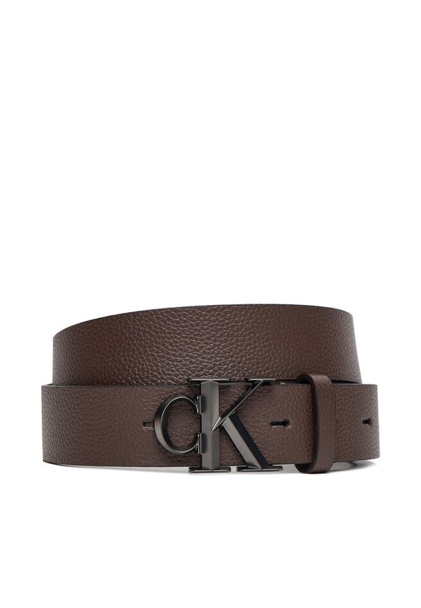 Pasek Męski Calvin Klein. Kolor: brązowy