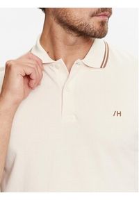 Selected Homme Polo 16087840 Beżowy Regular Fit. Typ kołnierza: polo. Kolor: beżowy. Materiał: bawełna #4