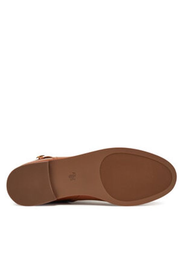 Lauren Ralph Lauren - LAUREN RALPH LAUREN Botki Brooke Bt 2 802974382001 Brązowy. Kolor: brązowy. Materiał: skóra