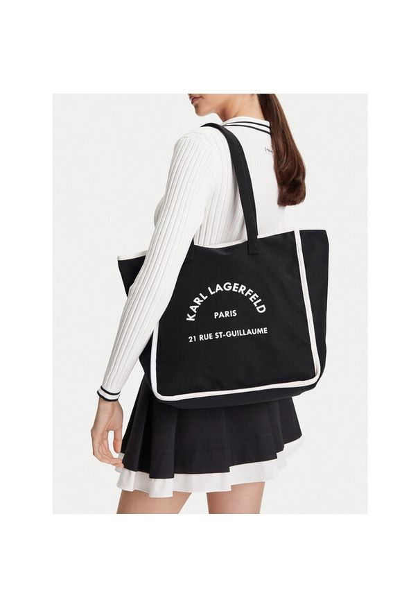 Karl Lagerfeld - Torebka KARL LAGERFELD. Kolor: czarny