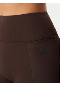 Adidas - adidas Szorty sportowe Optime Power KF1043 Brązowy Slim Fit. Kolor: brązowy. Materiał: syntetyk #2