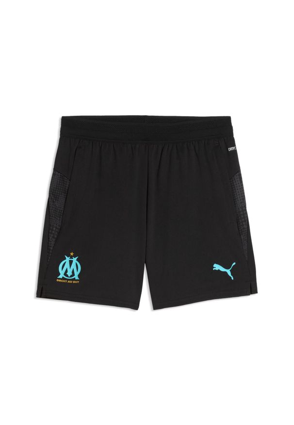 Puma - Szorty do treningu dla dzieci OM 2025/26. Kolor: czarny. Styl: młodzieżowy, sportowy
