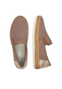 Rieker Półbuty L7873-31 Beżowy. Kolor: beżowy. Materiał: materiał #6