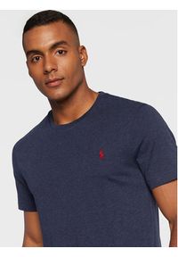 Polo Ralph Lauren T-Shirt 710671438282 Granatowy Slim Fit. Typ kołnierza: polo. Kolor: niebieski. Materiał: bawełna