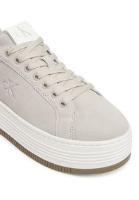 Calvin Klein Jeans Sneakersy Bold Flatf Low Lace Mg Sd YW0YW01839 Szary. Kolor: szary. Materiał: zamsz, skóra #5