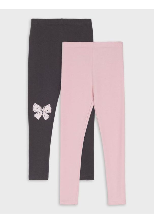 Sinsay - Bawełniane legginsy 2 pack - wielobarwny. Materiał: bawełna