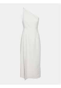 YAS Sukienka koktajlowa Izzie 26032133 Biały Regular Fit. Kolor: biały. Materiał: syntetyk, wiskoza. Styl: wizytowy