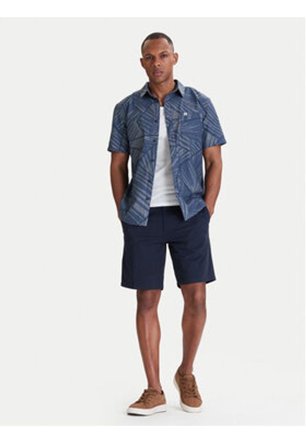 Quiksilver Szorty materiałowe EQYWS03890 Granatowy Regular Fit. Kolor: niebieski. Materiał: bawełna