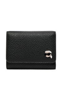 Karl Lagerfeld - KARL LAGERFELD Duży Portfel Damski A4W32003 Czarny. Kolor: czarny. Materiał: skóra