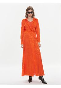 Pinko Sukienka codzienna Stringa 101593 A123 Pomarańczowy Regular Fit. Okazja: na co dzień. Kolor: pomarańczowy. Materiał: syntetyk. Typ sukienki: proste. Styl: casual
