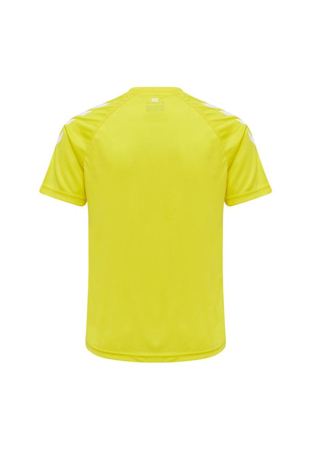 Koszulka sportowa z krótkim rękawem dziecięca Hummel Core XK Kids Poly T-Shirt. Kolor: żółty. Długość rękawa: krótki rękaw. Długość: krótkie