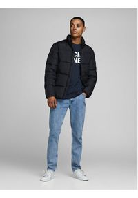 Jack & Jones - Jack&Jones T-Shirt Corp 12151955 Granatowy Slim Fit. Kolor: niebieski. Materiał: bawełna #7