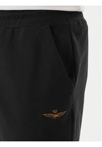 Aeronautica Militare Spodnie dresowe 261PF1008UF00674 Czarny Regular Fit. Kolor: czarny. Materiał: bawełna #4