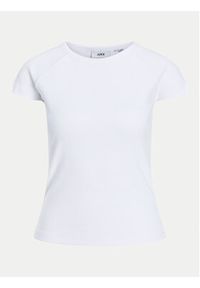 JJXX T-Shirt Friend 12241611 Biały Slim Fit. Kolor: biały. Materiał: bawełna #4