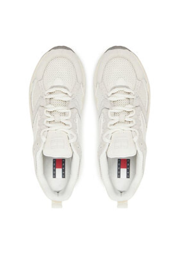 Tommy Jeans Sneakersy Archive'97 EM0EM01557 Biały. Kolor: biały. Materiał: skóra, zamsz