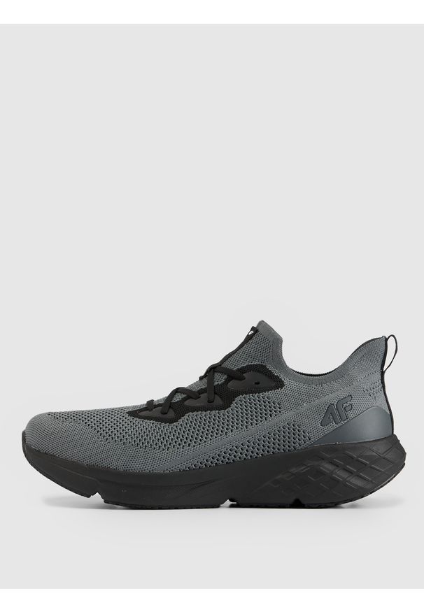 4f - 4F Niskie sneakersy wsuwane VELOCORE 2.0 męskie - szare 46. Okazja: na co dzień. Zapięcie: bez zapięcia. Kolor: szary. Materiał: dzianina, guma. Szerokość cholewki: normalna